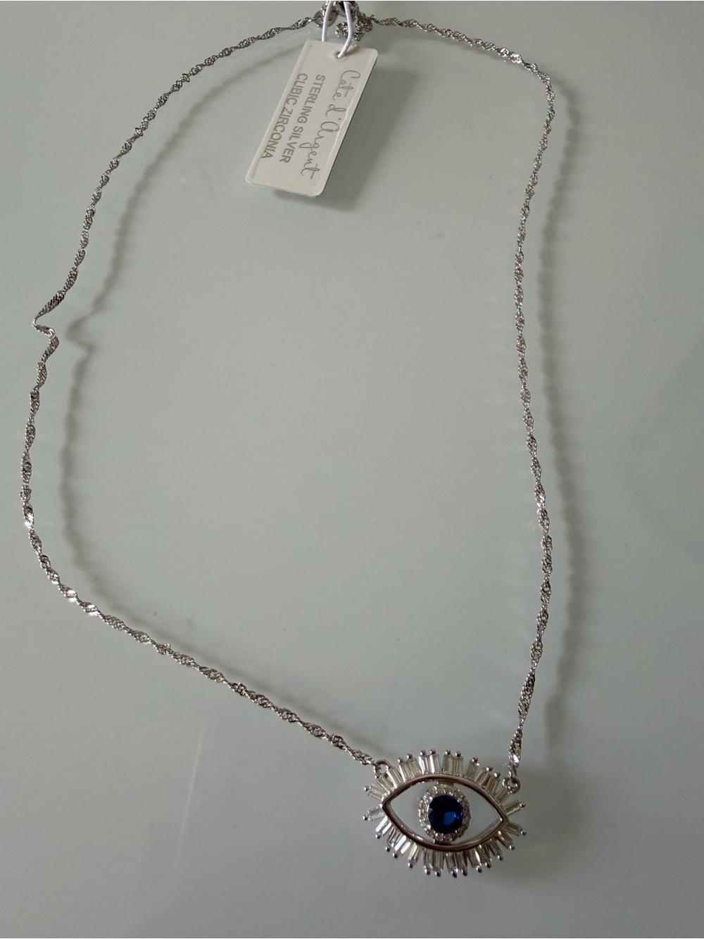 Sterling Silver Evil Eye Necklace